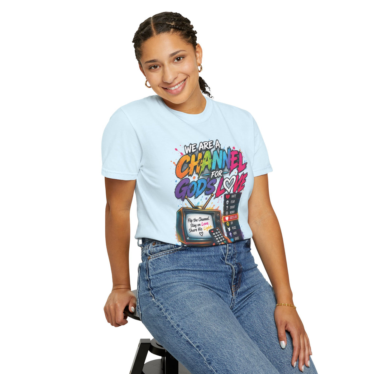 Channel for God's Love Christian T-Shirt | 1 John 4:7-8 | Pray & Bloom