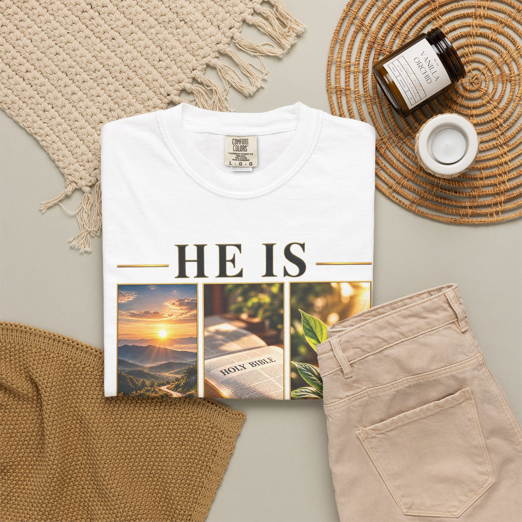 He Is the Way The Truth and The Life Christian T-Shirt | John 14:6 Faith Based Tee | Pray & Bloom