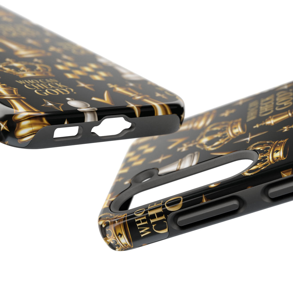 Who Can Check God? Faith Chess Tough Phone Case | Pray & Bloom
