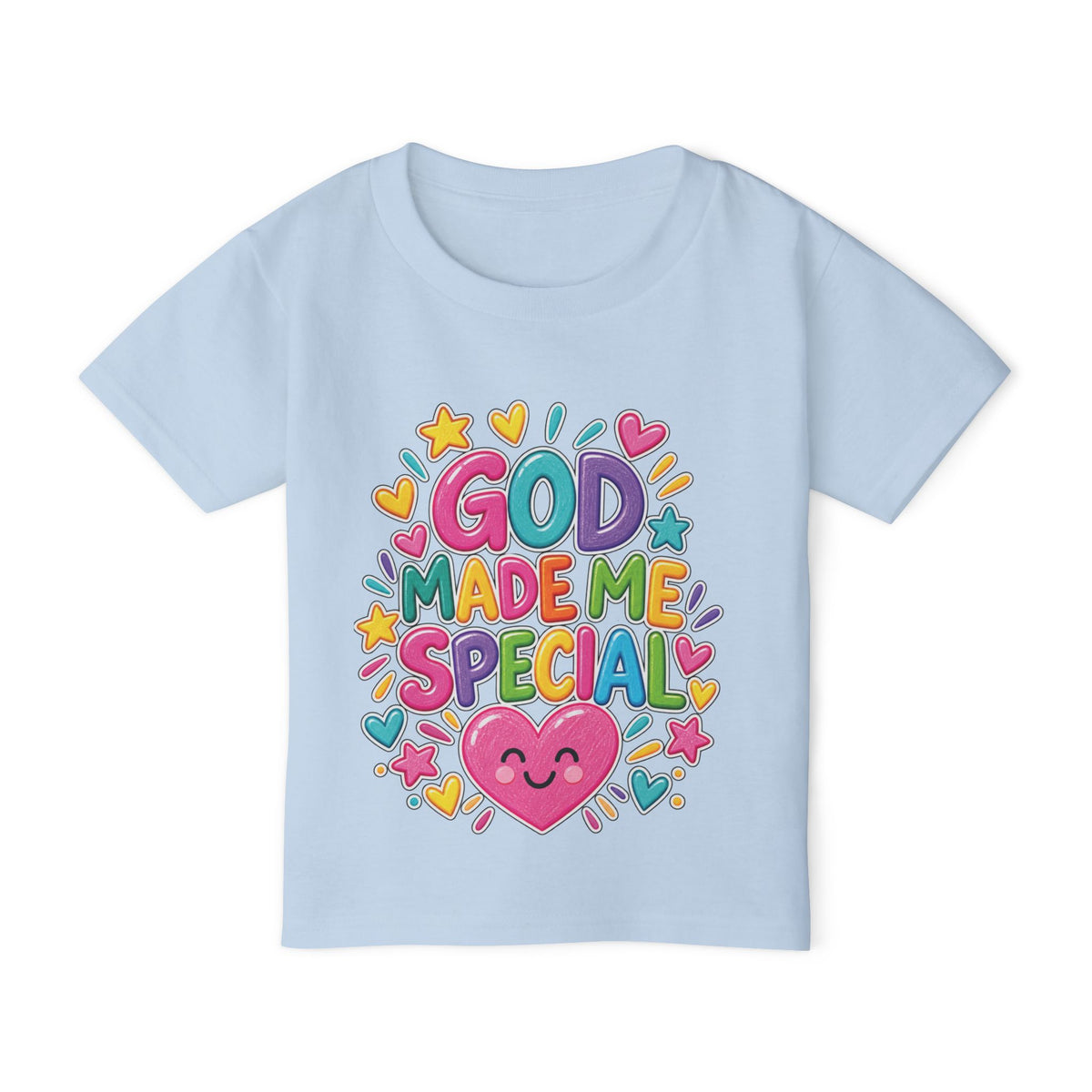 God Made Me Special Kids T-Shirt | Psalm 139:14 Christian Toddler Tee | Pray & Bloom