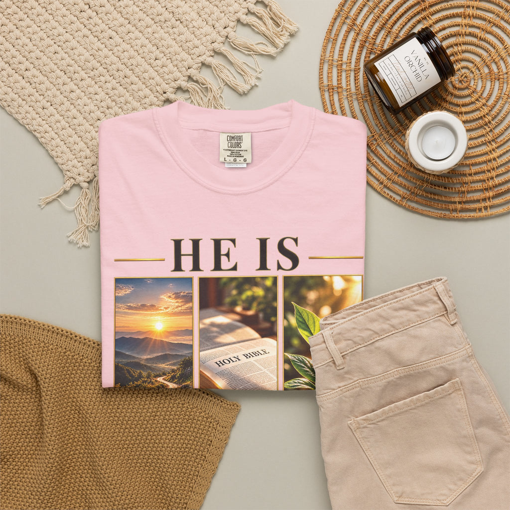 He Is the Way The Truth and The Life Christian T-Shirt | John 14:6 Faith Based Tee | Pray & Bloom