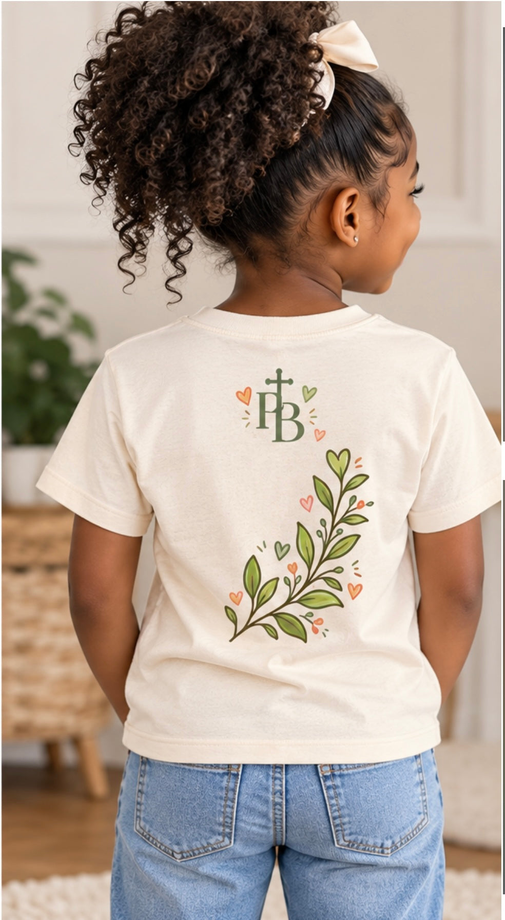 Growing With Jesus Kids T-Shirt | Christian Toddler Tee | Pray & Bloom