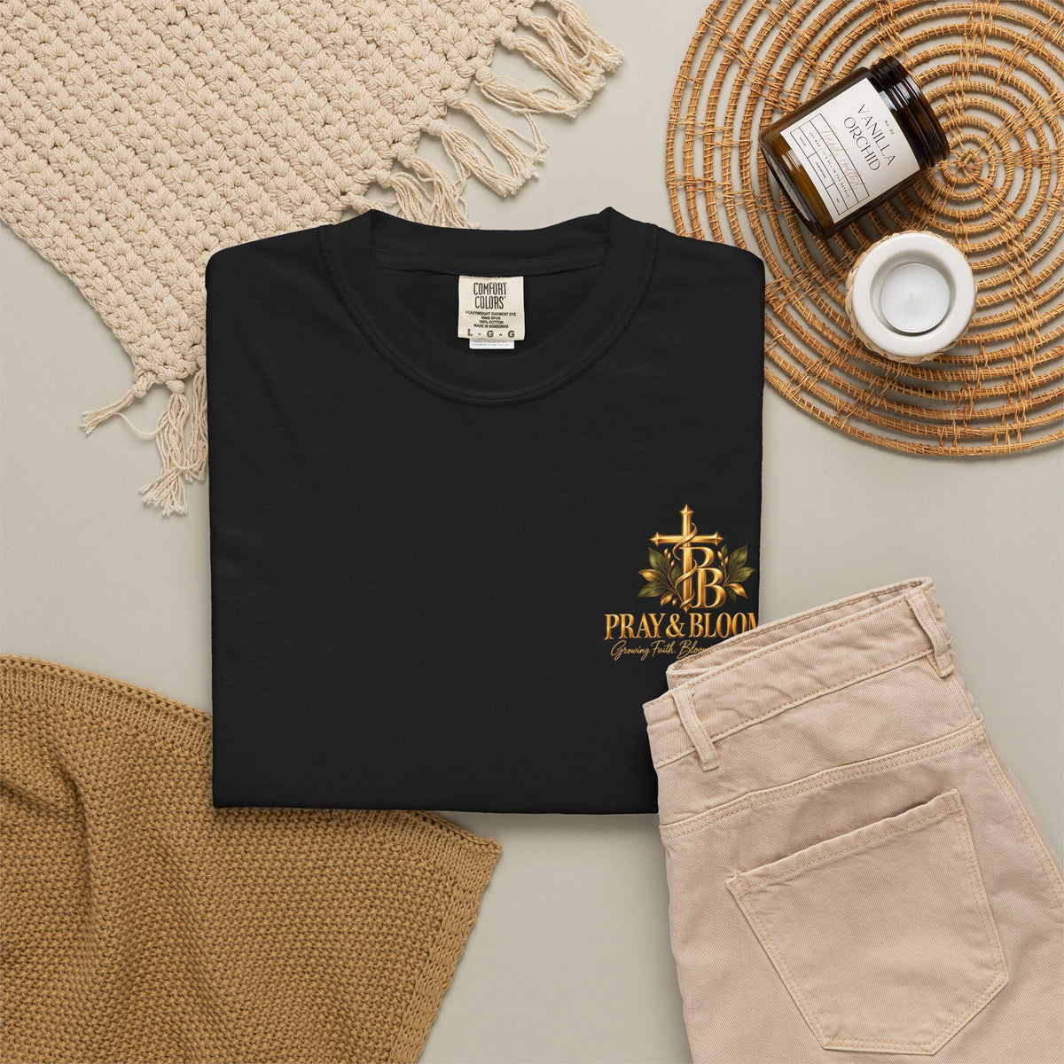 Endure to the End Christian T-Shirt | Matthew 24:13 Mountain Faith Tee | Pray & Bloom