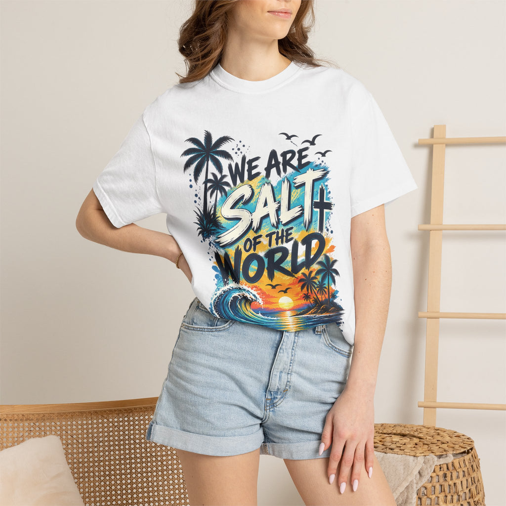 We are Salt of The World Christian T-Shirt | Matthew 5:13-14 Faith Tee | Pray & Bloom