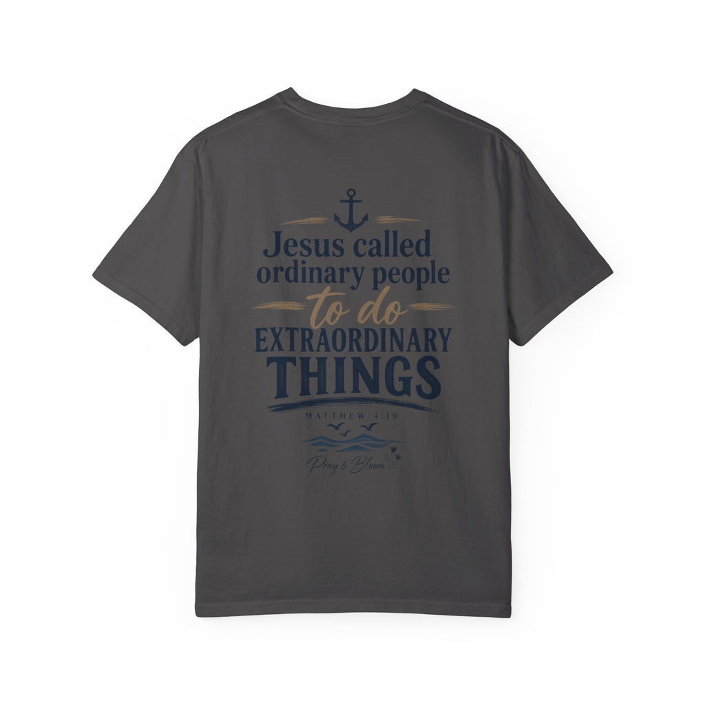 Fisher of Men Christian T-Shirt| Matthew 4:19| Pray & Bloom