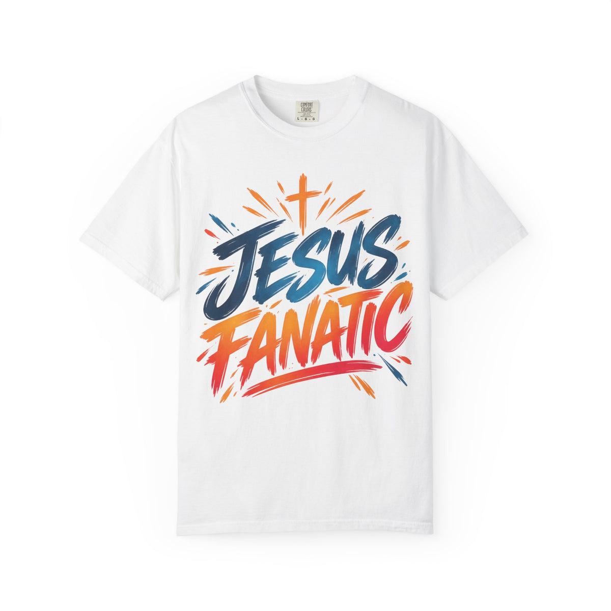 Jesus Fanatic Christian T-Shirt | Bold Colorful Faith Tee | Pray & Bloom
