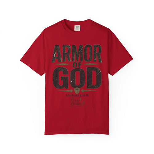 Armor of God Christian T-Shirt| Ephesians 6:10-18| Pray & Bloom