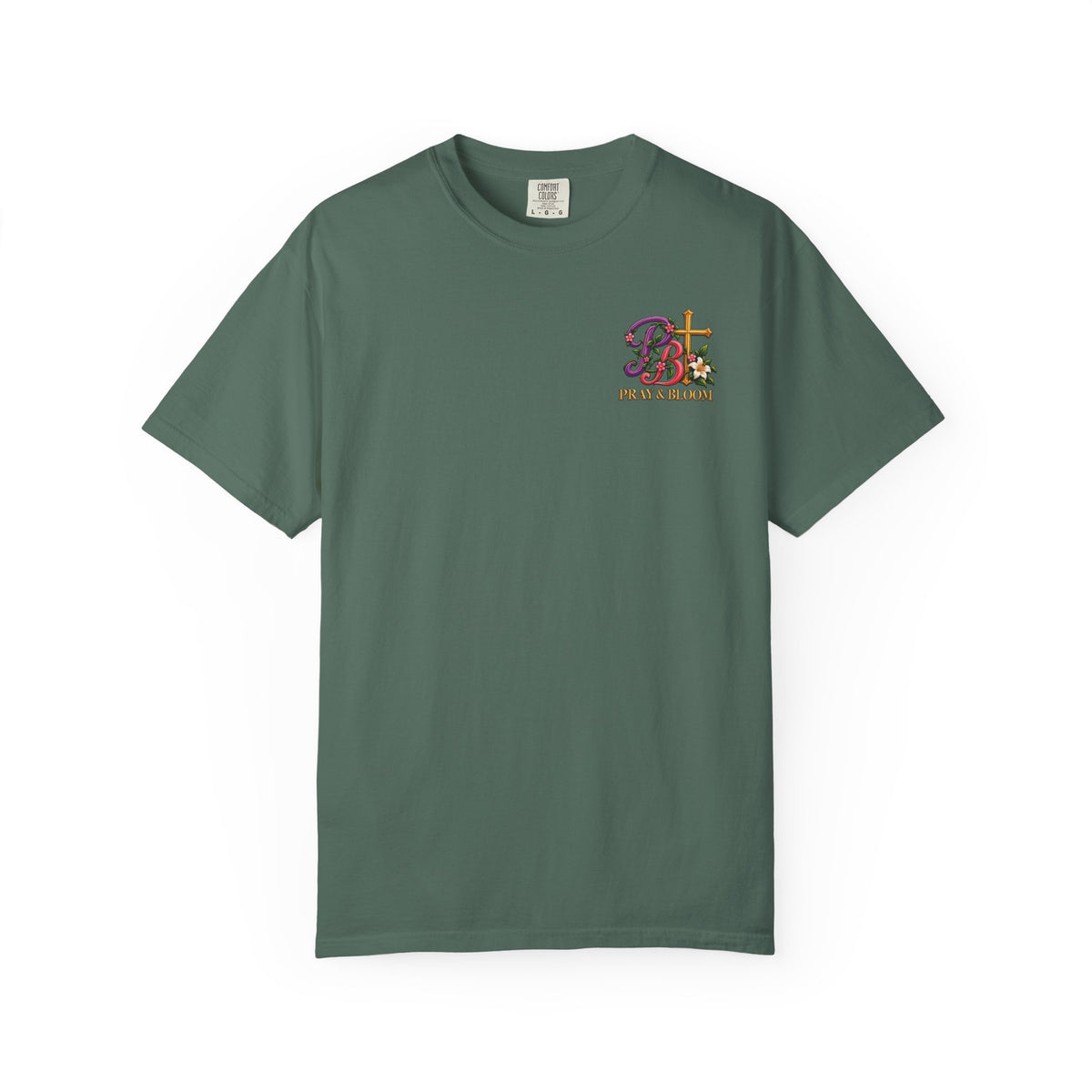 In His Hands Christian T-Shirt | Romans 8:28 Faith Tee | Every Thread Has a Purpose | Pray & Bloom
