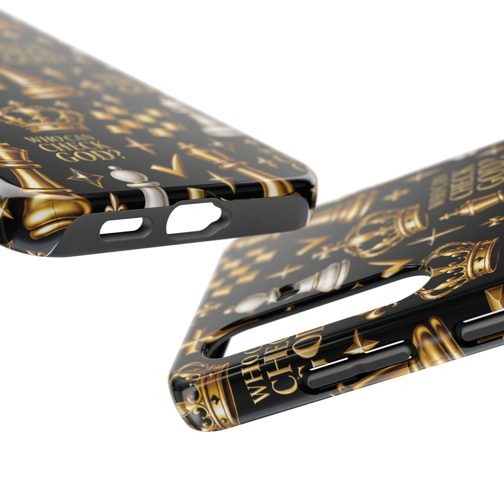 Who Can Check God? Faith Chess Tough Phone Case | Pray & Bloom