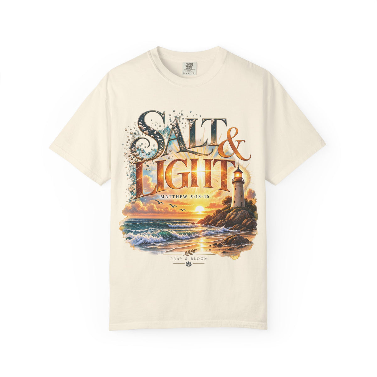Salt & Light Christian T-Shirt | Matthew 5:13–16 Faith Tee | Pray & Bloom