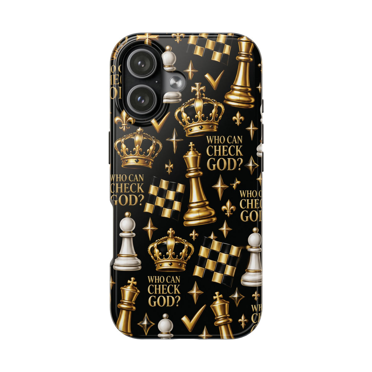 Who Can Check God? Faith Chess Tough Phone Case | Pray & Bloom