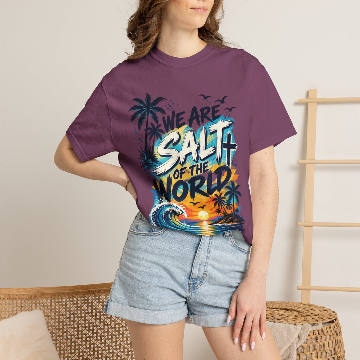 We are Salt of The World Christian T-Shirt | Matthew 5:13-14 Faith Tee | Pray & Bloom