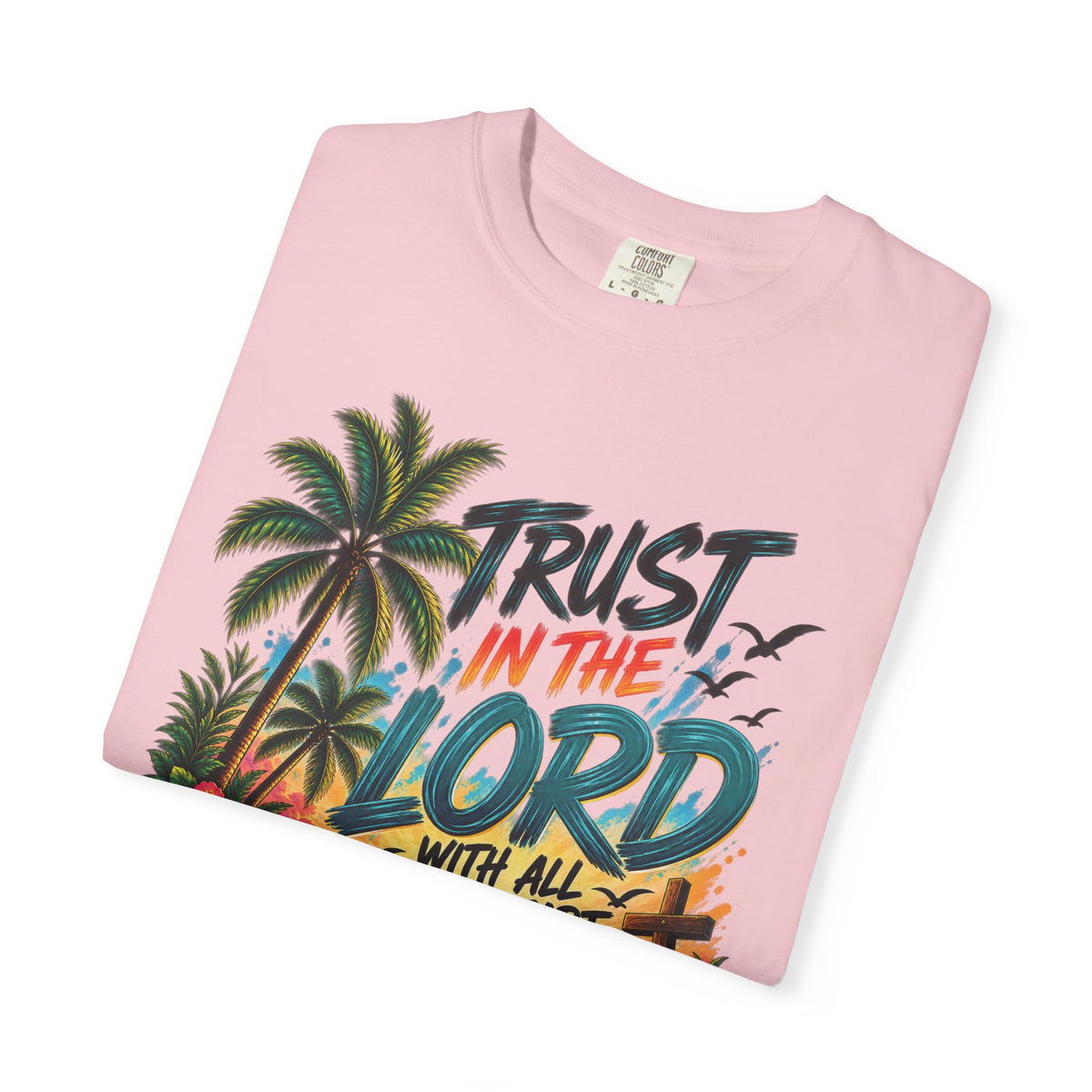 He Will Make Your Paths Straight Christian T-Shirt | Proverbs 3:5–6 | Pray & Bloom