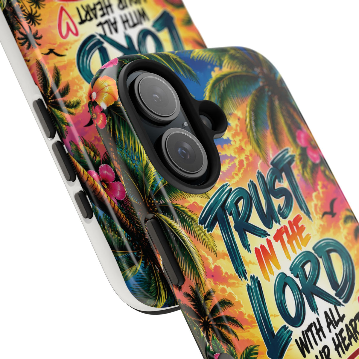 Trust in the Lord Christian Tough Phone Case | Proverbs 3:5–6 | Pray & Bloom