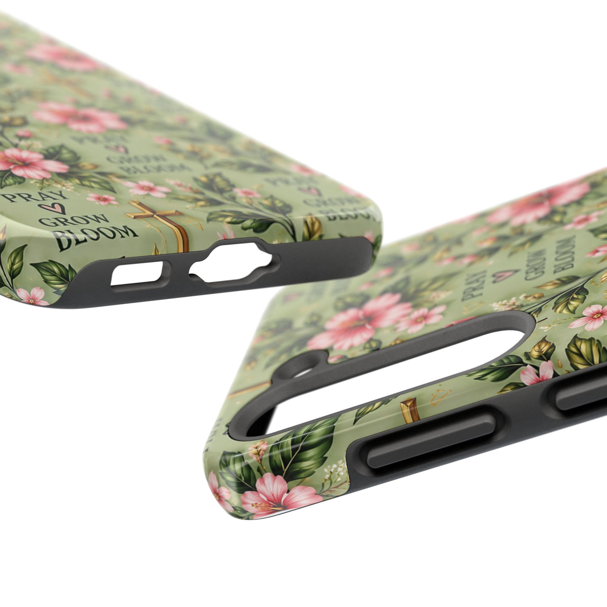 Pray Grow Bloom Christian Phone Case | Floral Faith Case | Pray & Bloom
