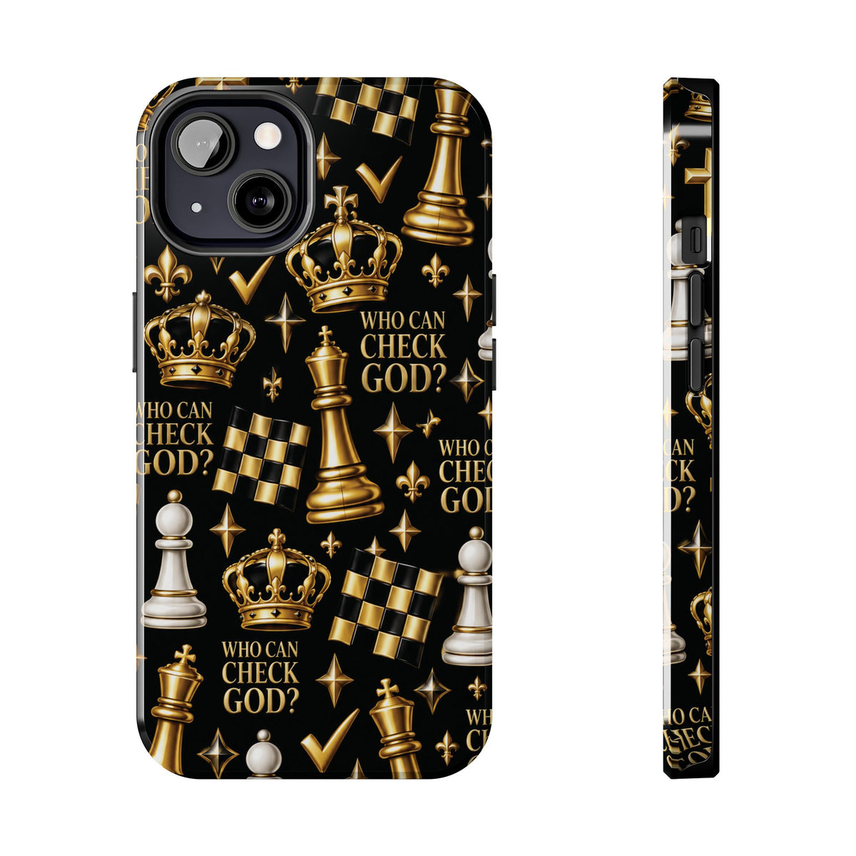 Who Can Check God? Faith Chess Tough Phone Case | Pray & Bloom