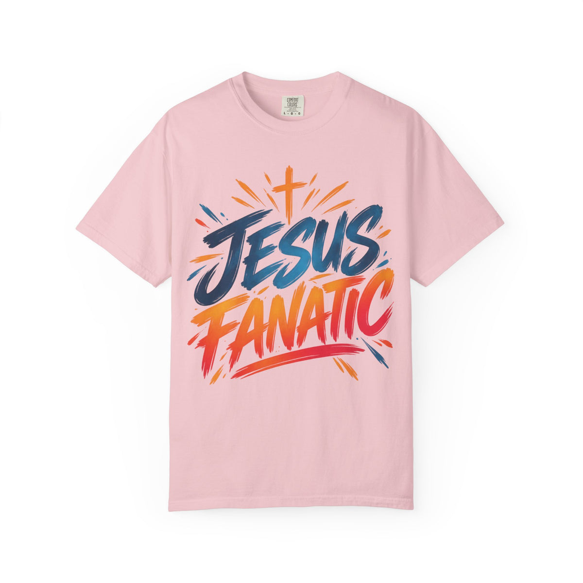 Jesus Fanatic Christian T-Shirt | Bold Colorful Faith Tee | Pray & Bloom