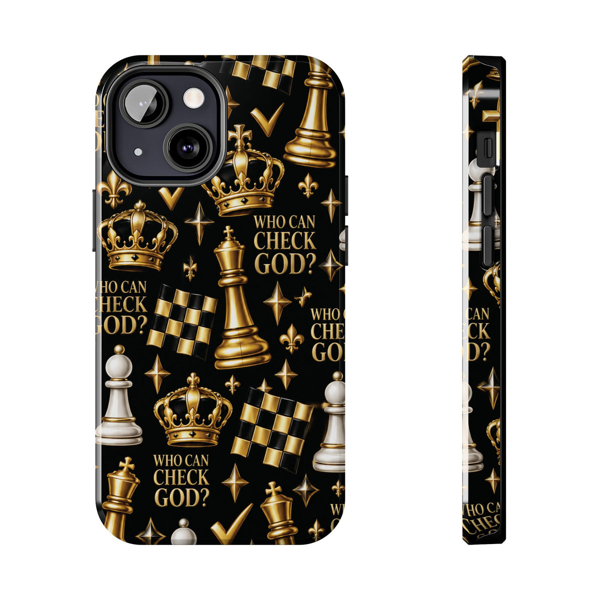 Who Can Check God? Faith Chess Tough Phone Case | Pray & Bloom