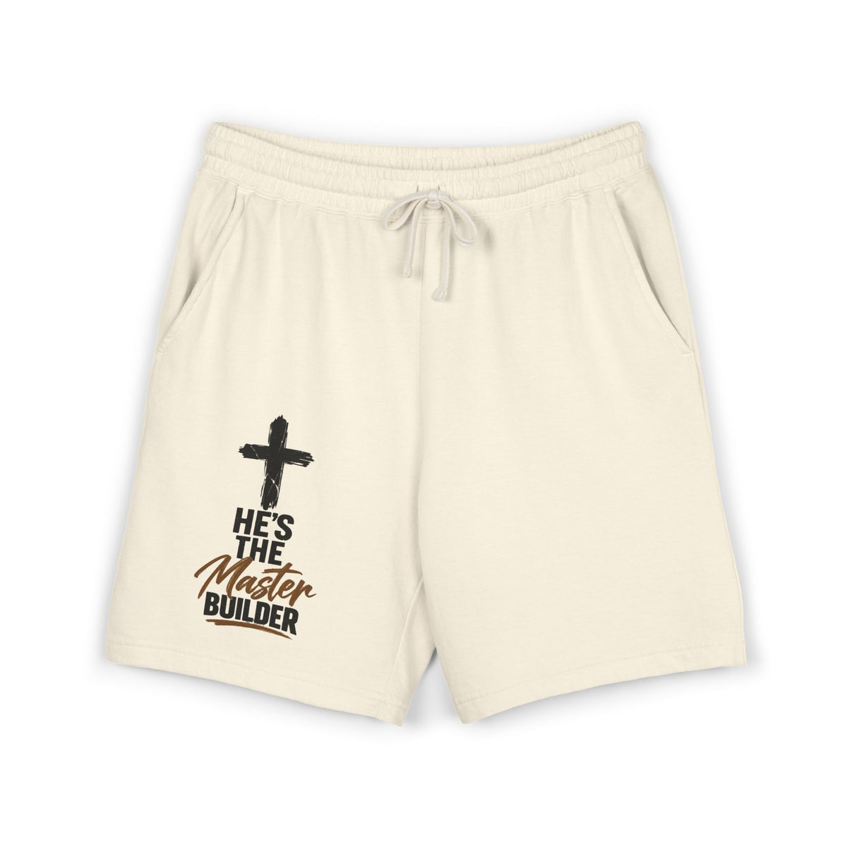 He’s the Master Builder Christian Sweat Shorts | Pray & Bloom