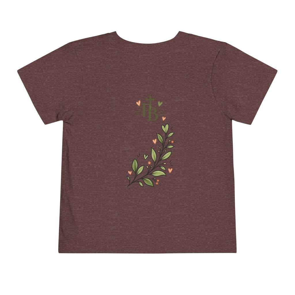 Growing With Jesus Kids T-Shirt | Christian Toddler Tee | Pray & Bloom