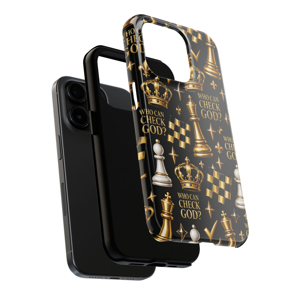 Who Can Check God? Faith Chess Tough Phone Case | Pray & Bloom