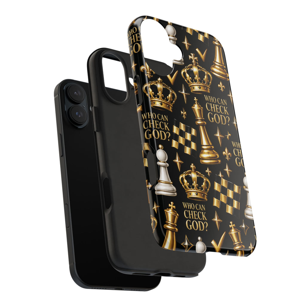 Who Can Check God? Faith Chess Tough Phone Case | Pray & Bloom
