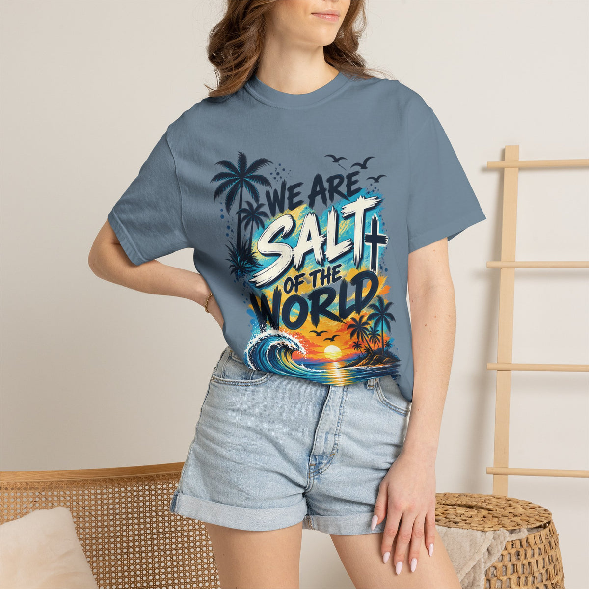 We are Salt of The World Christian T-Shirt | Matthew 5:13-14 Faith Tee | Pray & Bloom