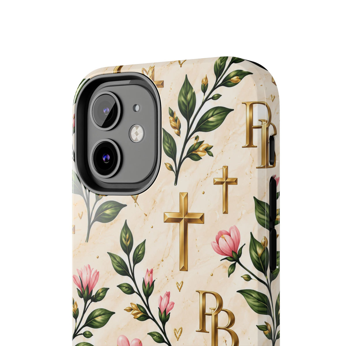 Pray & Bloom Christian Tough Phone Case | Floral Cross Faith Case