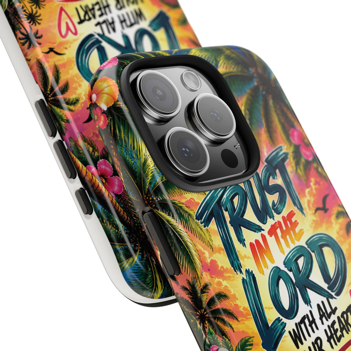 Trust in the Lord Christian Tough Phone Case | Proverbs 3:5–6 | Pray & Bloom