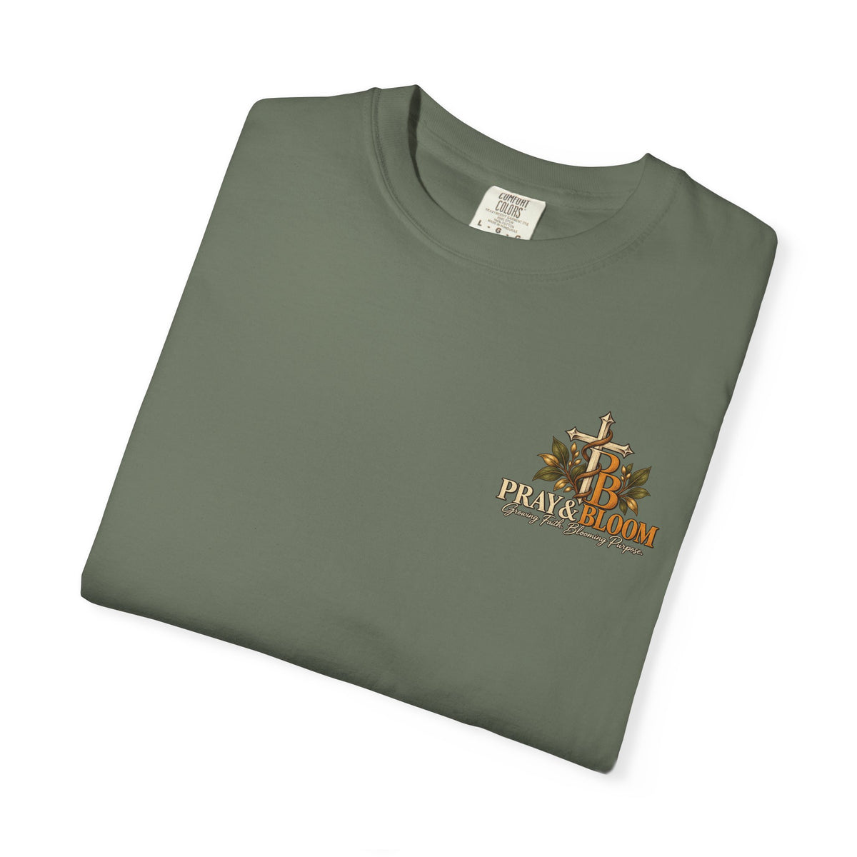 Grounded and Rooted in Him Christian T- Shirt | Pray & Bloom