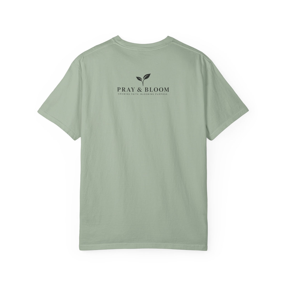 Overcomer Christian T-Shirt | Faith-Based Floral Cross Tee | Pray & Bloom