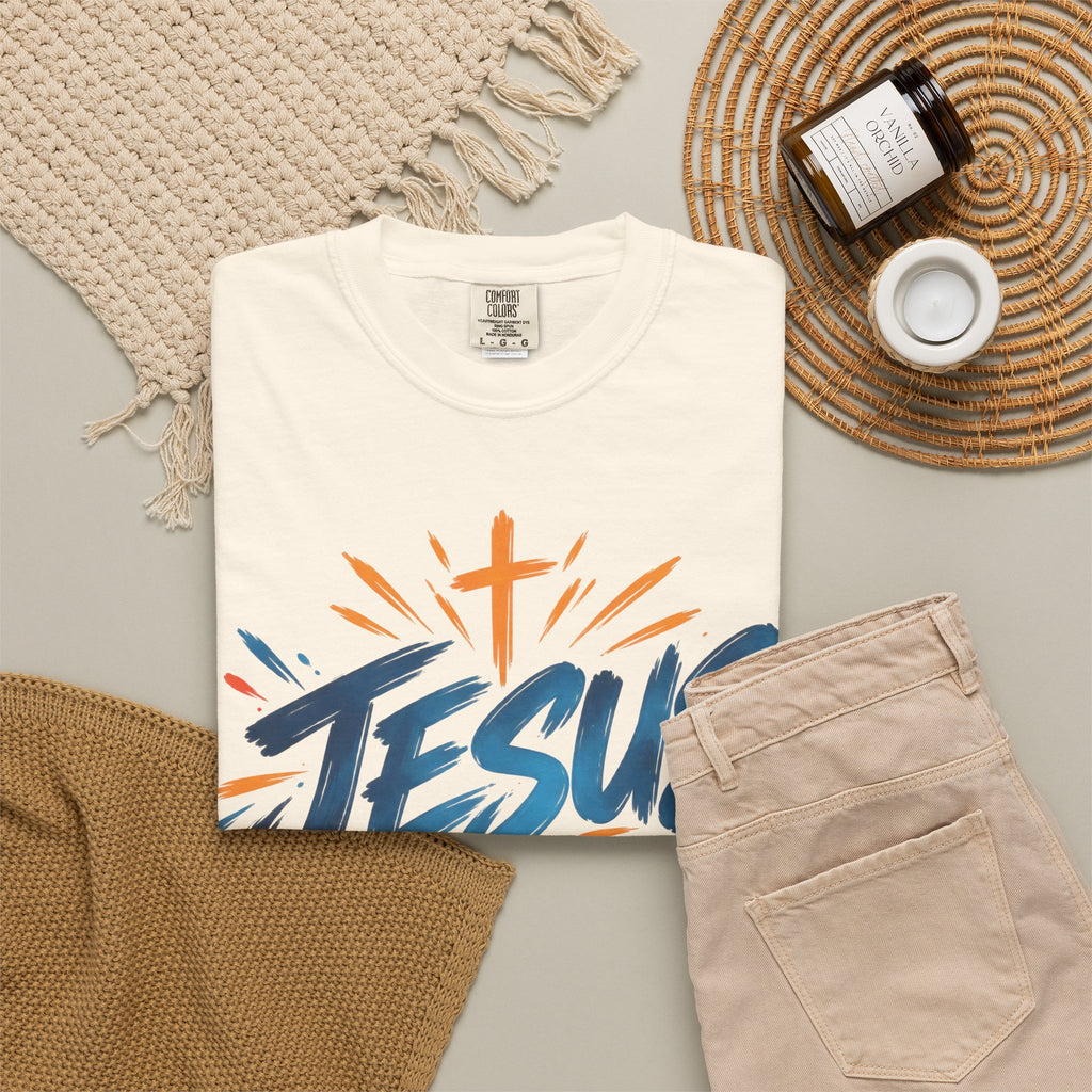 Jesus Fanatic Christian T-Shirt | Bold Colorful Faith Tee | Pray & Bloom
