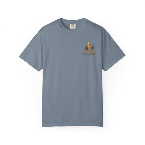 Endure to the End Christian T-Shirt | Matthew 24:13 Mountain Faith Tee | Pray & Bloom