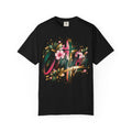 Overcomer Christian T-Shirt | Faith-Based Floral Cross Tee | Pray & Bloom