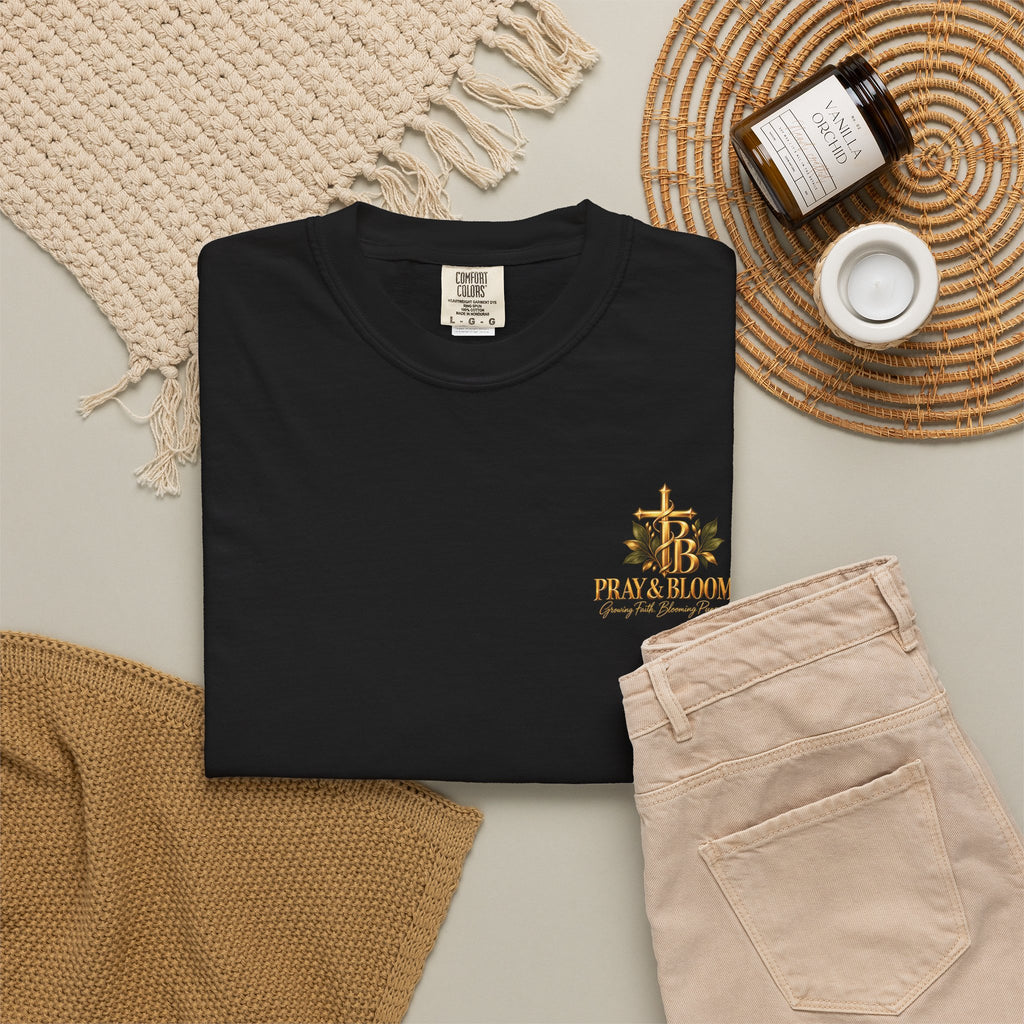 Stay the Course Christian T-Shirt | Ecclesiastes 9:11 Racing Faith Tee | Pray & Bloom