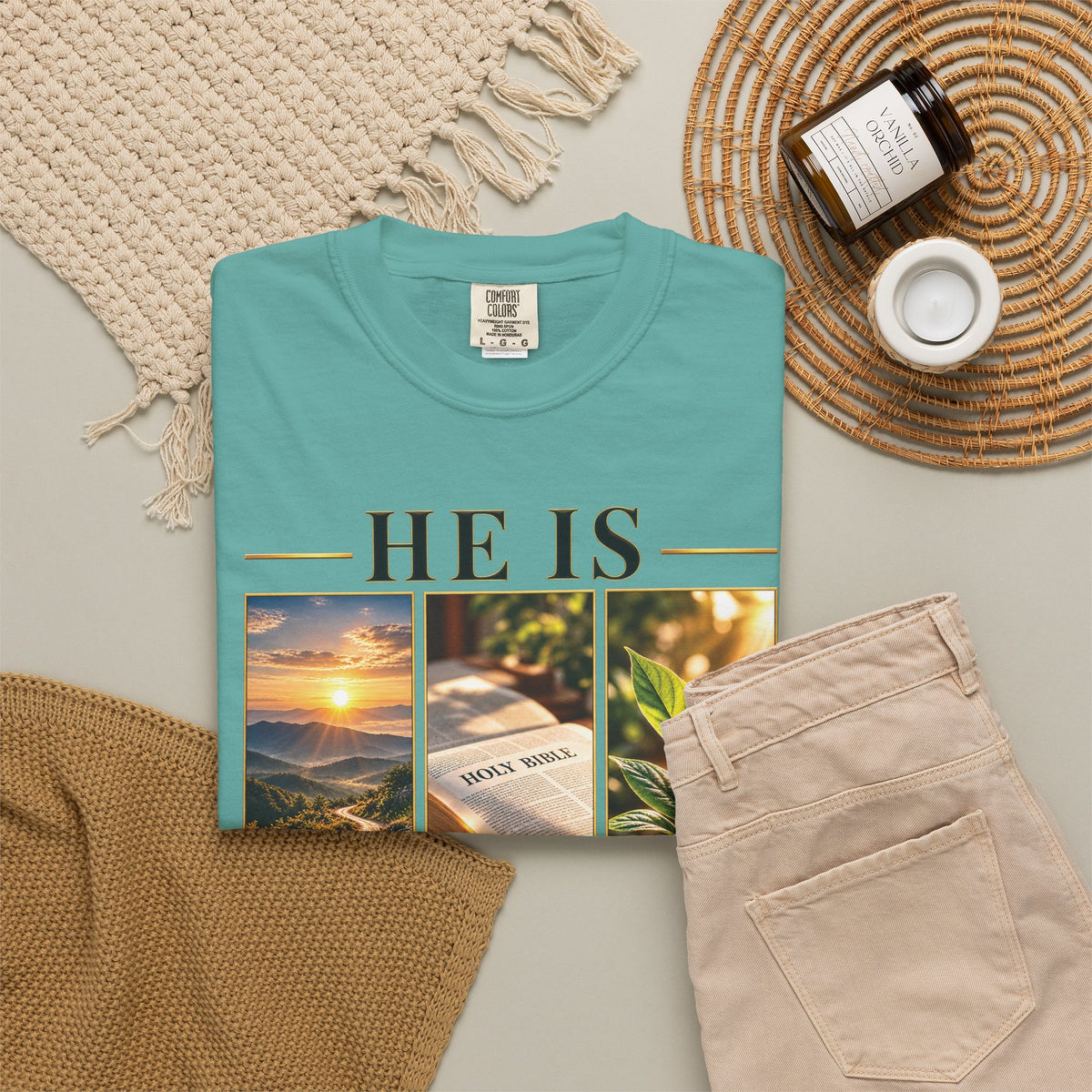 He Is the Way The Truth and The Life Christian T-Shirt | John 14:6 Faith Based Tee | Pray & Bloom