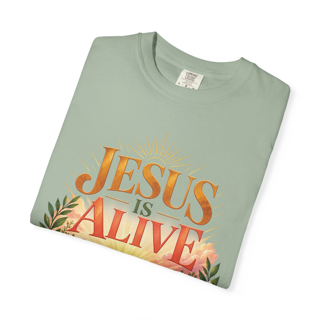 Jesus Is Alive Christian T-Shirt | Resurrection Faith Tee | Pray & Bloom