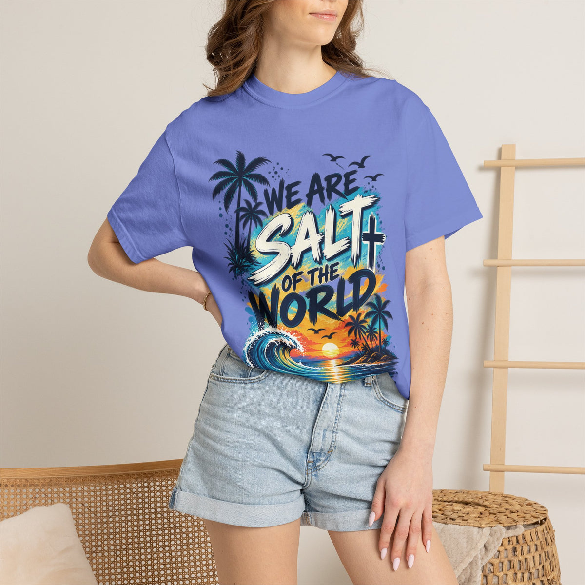 We are Salt of The World Christian T-Shirt | Matthew 5:13-14 Faith Tee | Pray & Bloom