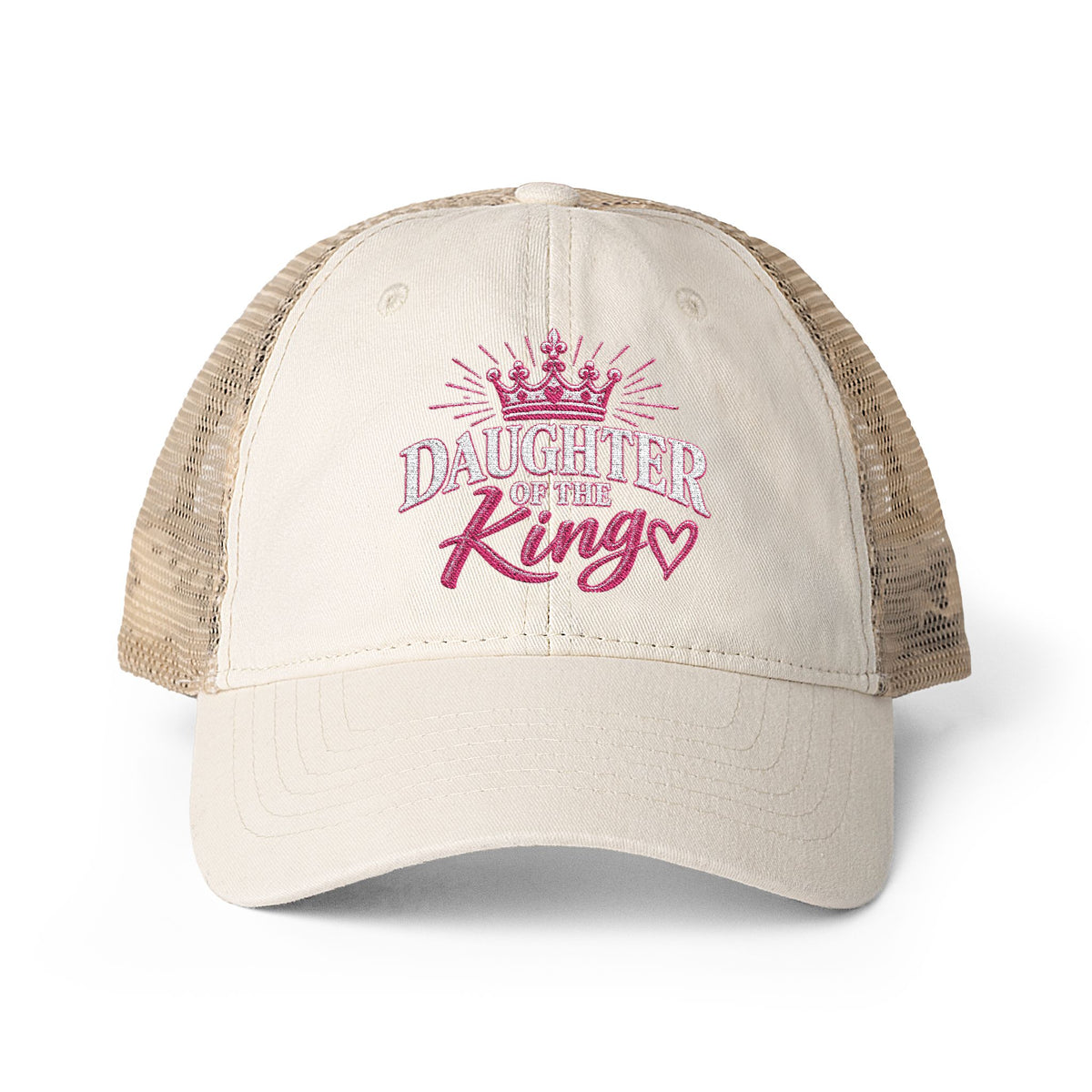 Daughter of the King Embroidered Trucker Cap | Pray & Bloom