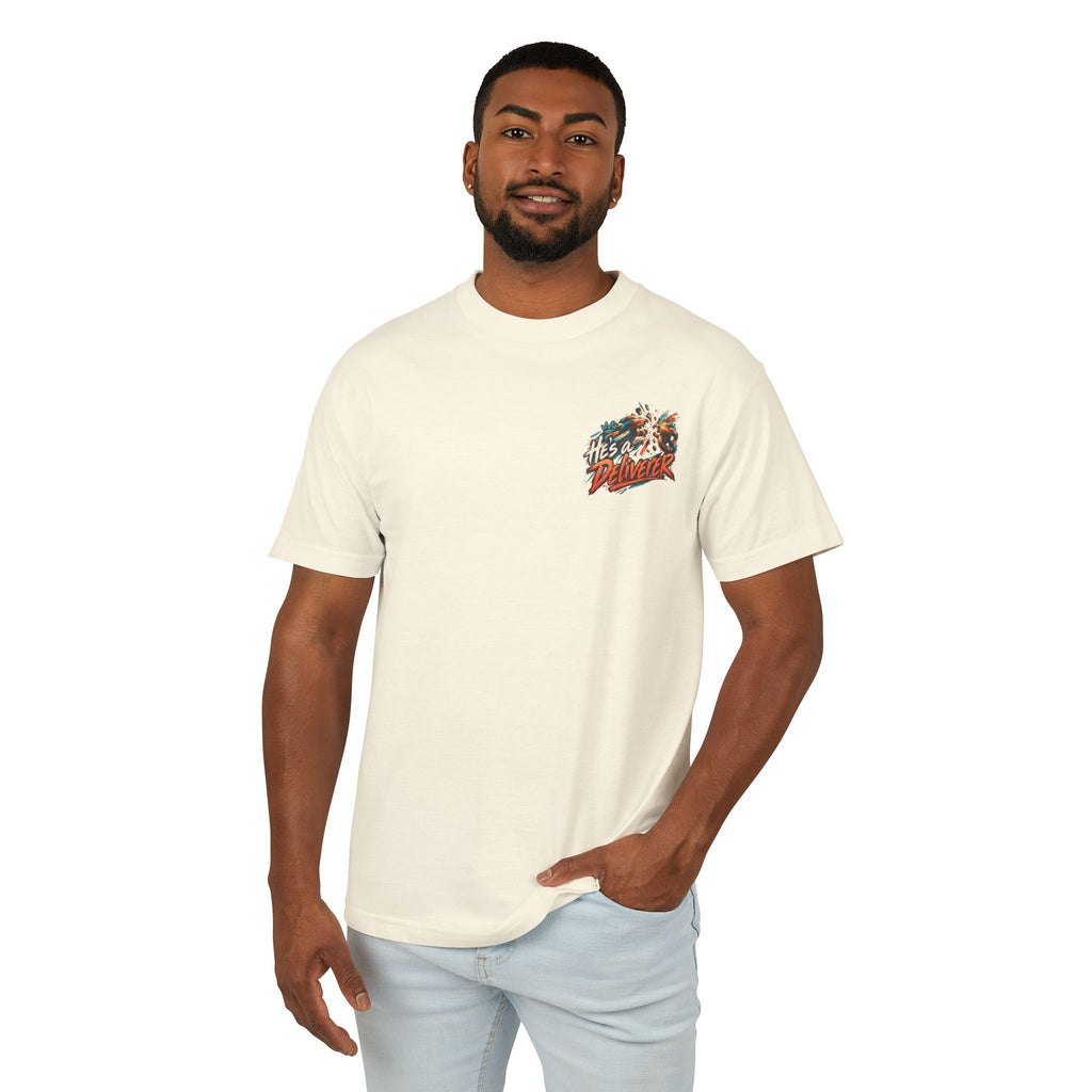 He’s a Deliverer Christian T-Shirt | John 8:36 Broken Chains Faith Tee | Pray & Bloom