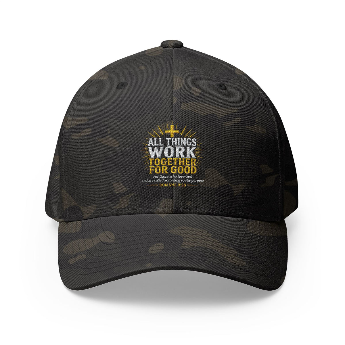 All Things Work Together for Good Christian Hat | Romans 8:28 | Pray & Bloom