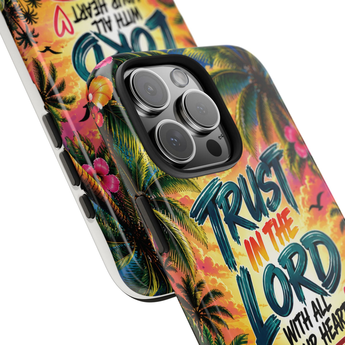 Trust in the Lord Christian Tough Phone Case | Proverbs 3:5–6 | Pray & Bloom
