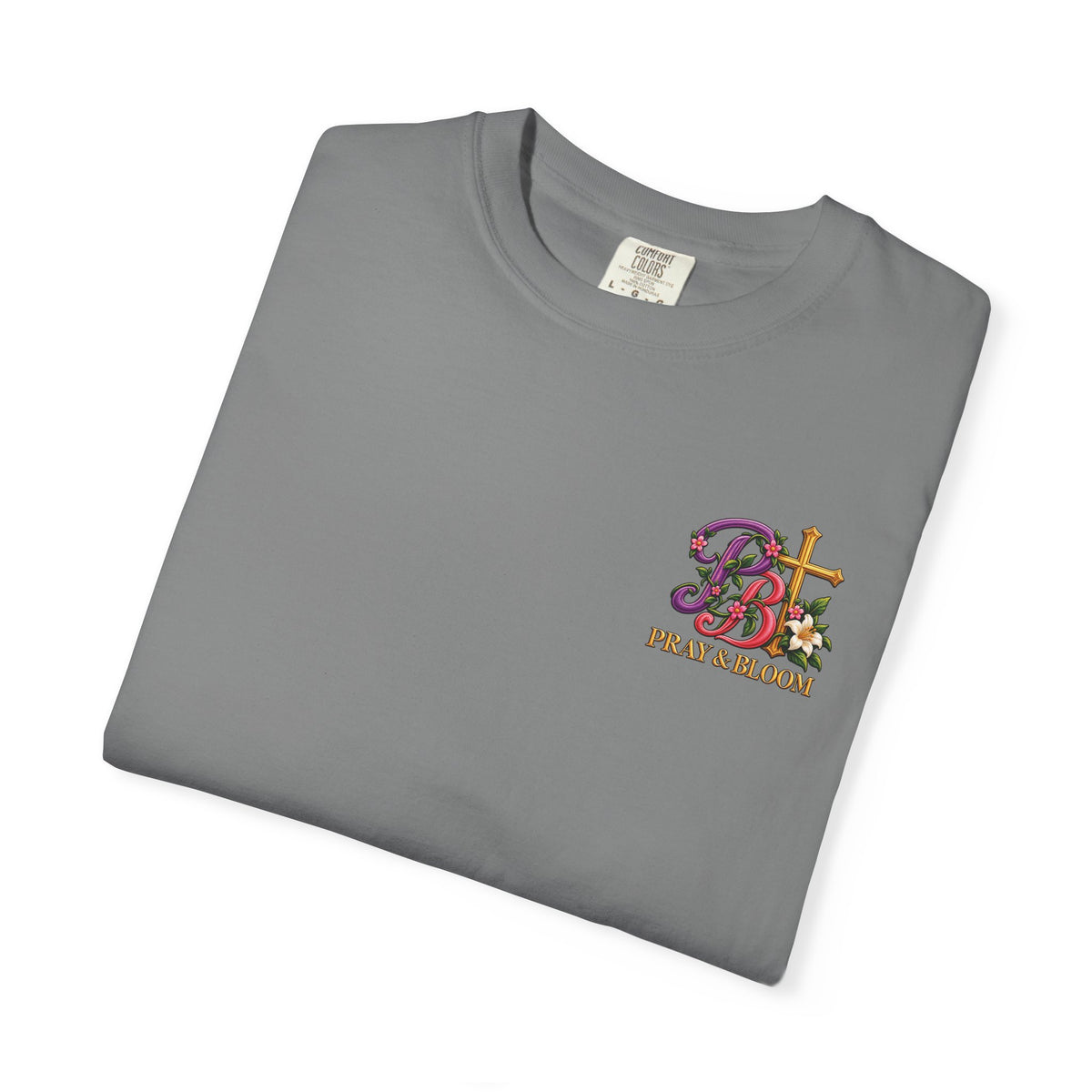 In His Hands Christian T-Shirt | Romans 8:28 Faith Tee | Every Thread Has a Purpose | Pray & Bloom