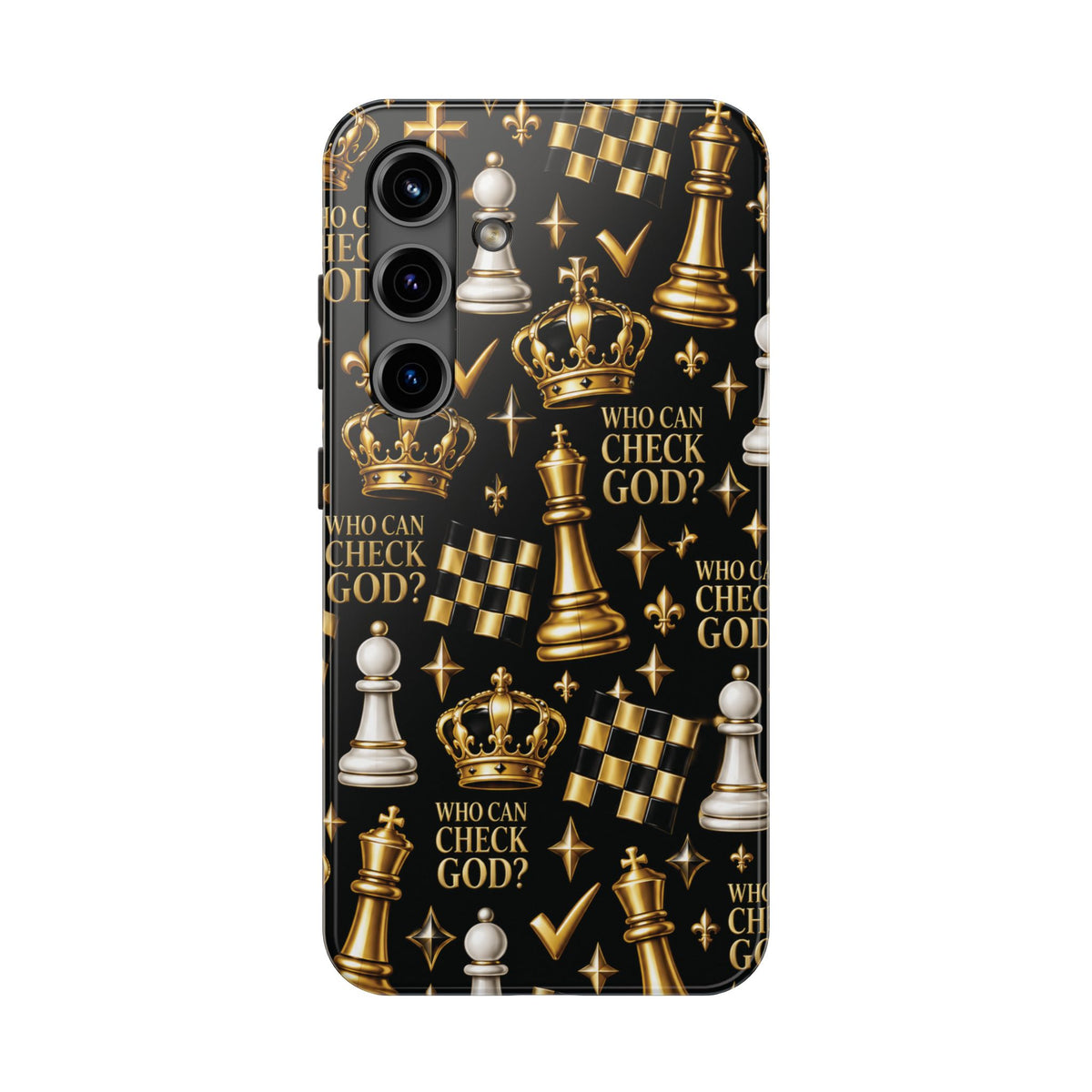 Who Can Check God? Faith Chess Tough Phone Case | Pray & Bloom