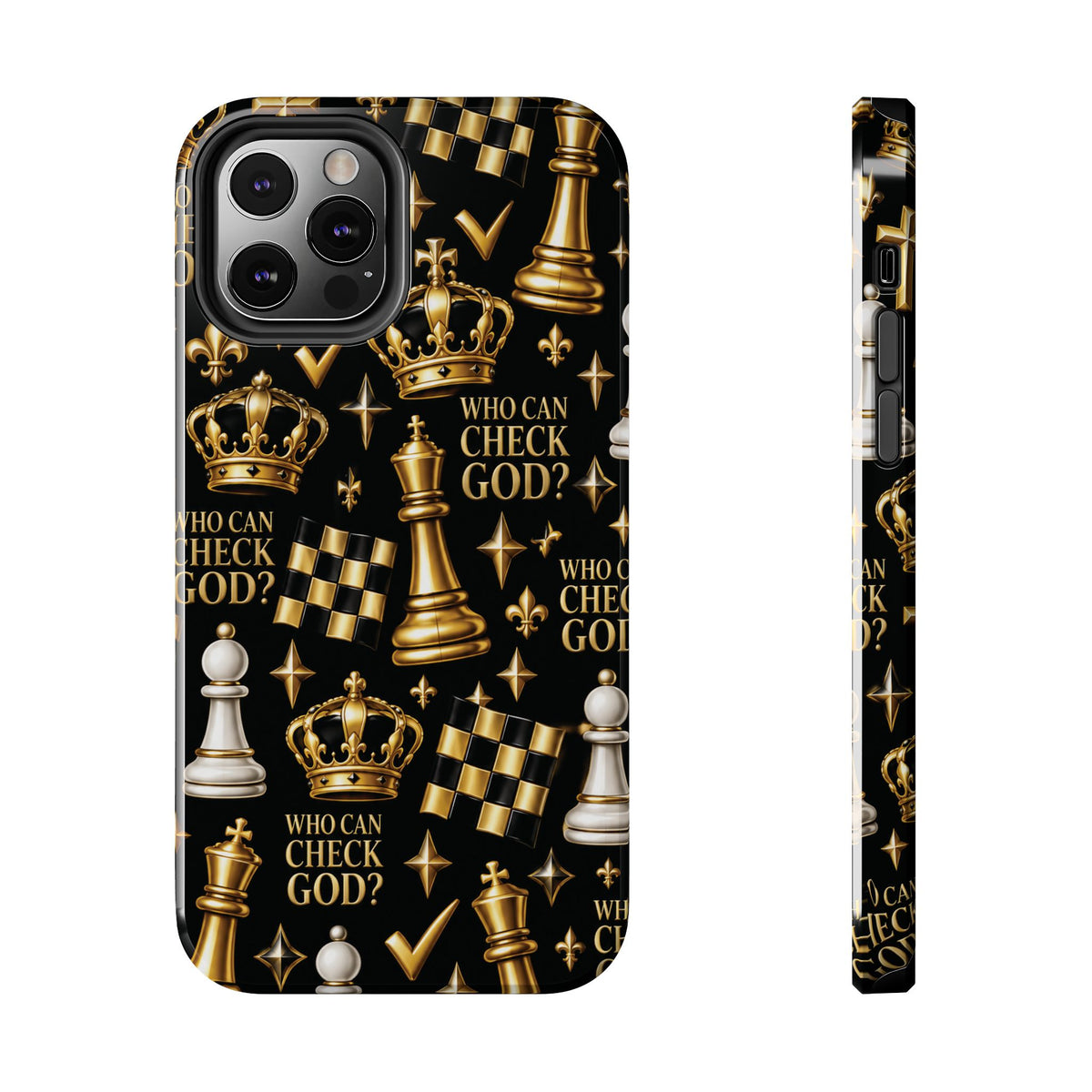 Who Can Check God? Faith Chess Tough Phone Case | Pray & Bloom