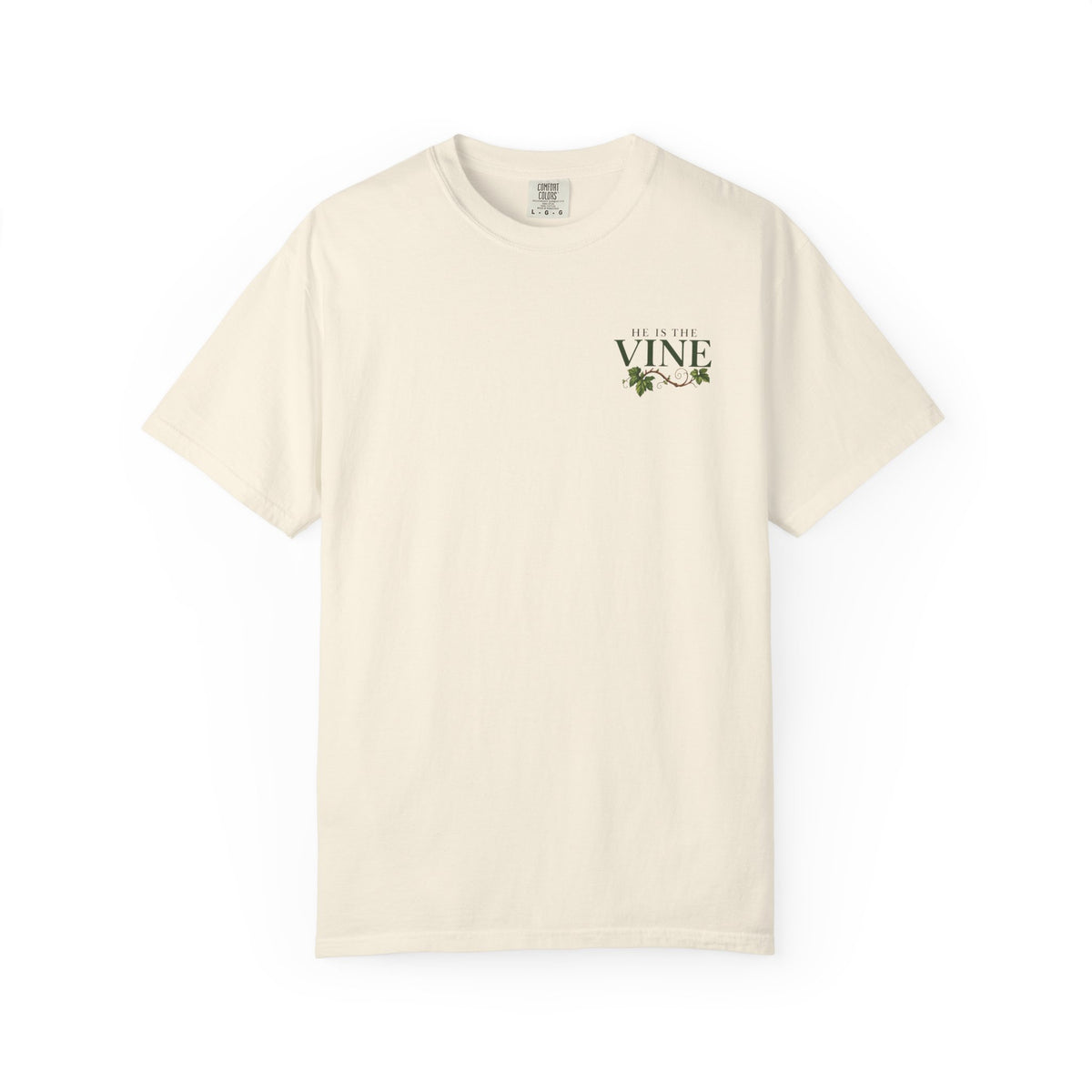 He Is the Vine Christian T-Shirt| John 15:5 Faith Based Tee| Pray & Bloom