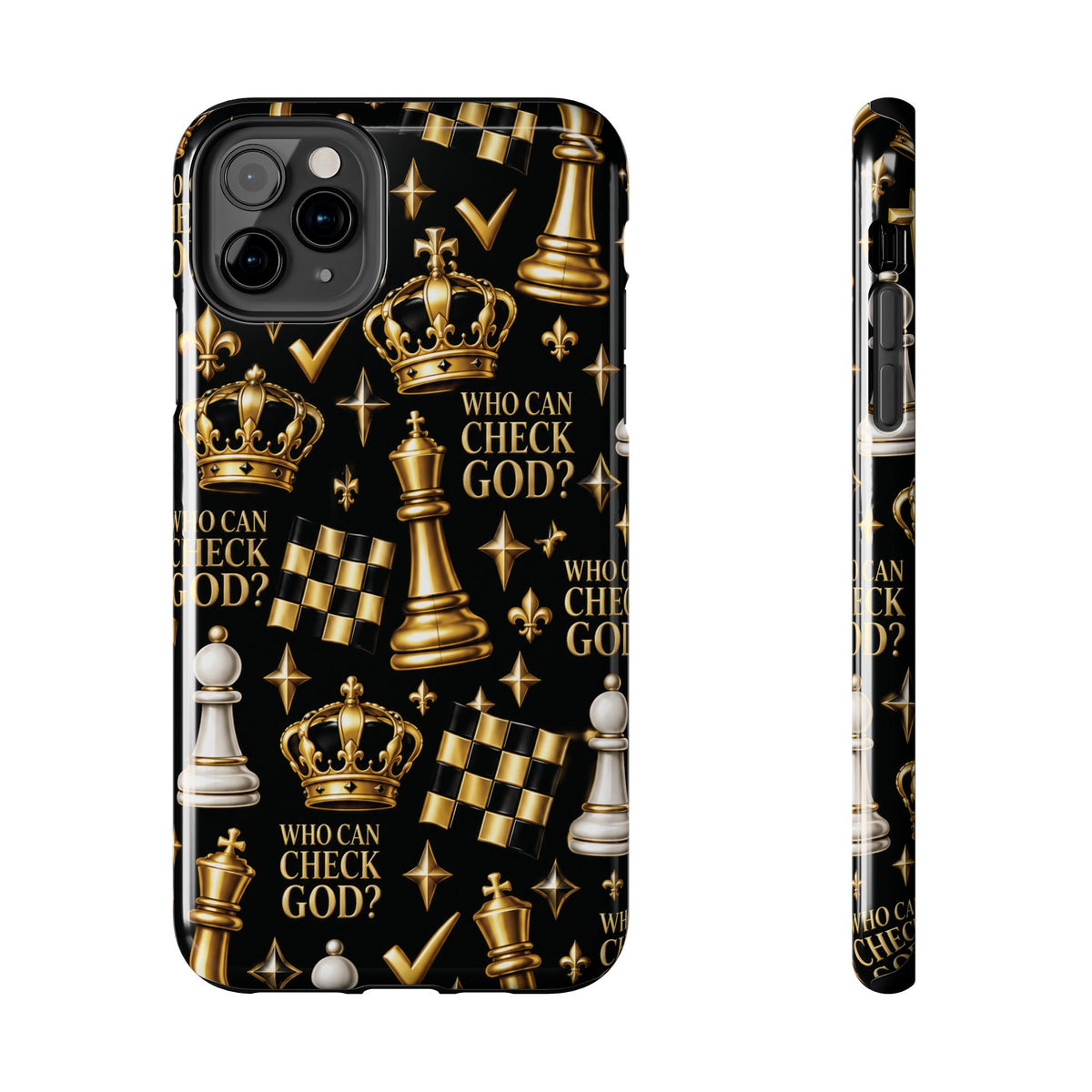Who Can Check God? Faith Chess Tough Phone Case | Pray & Bloom