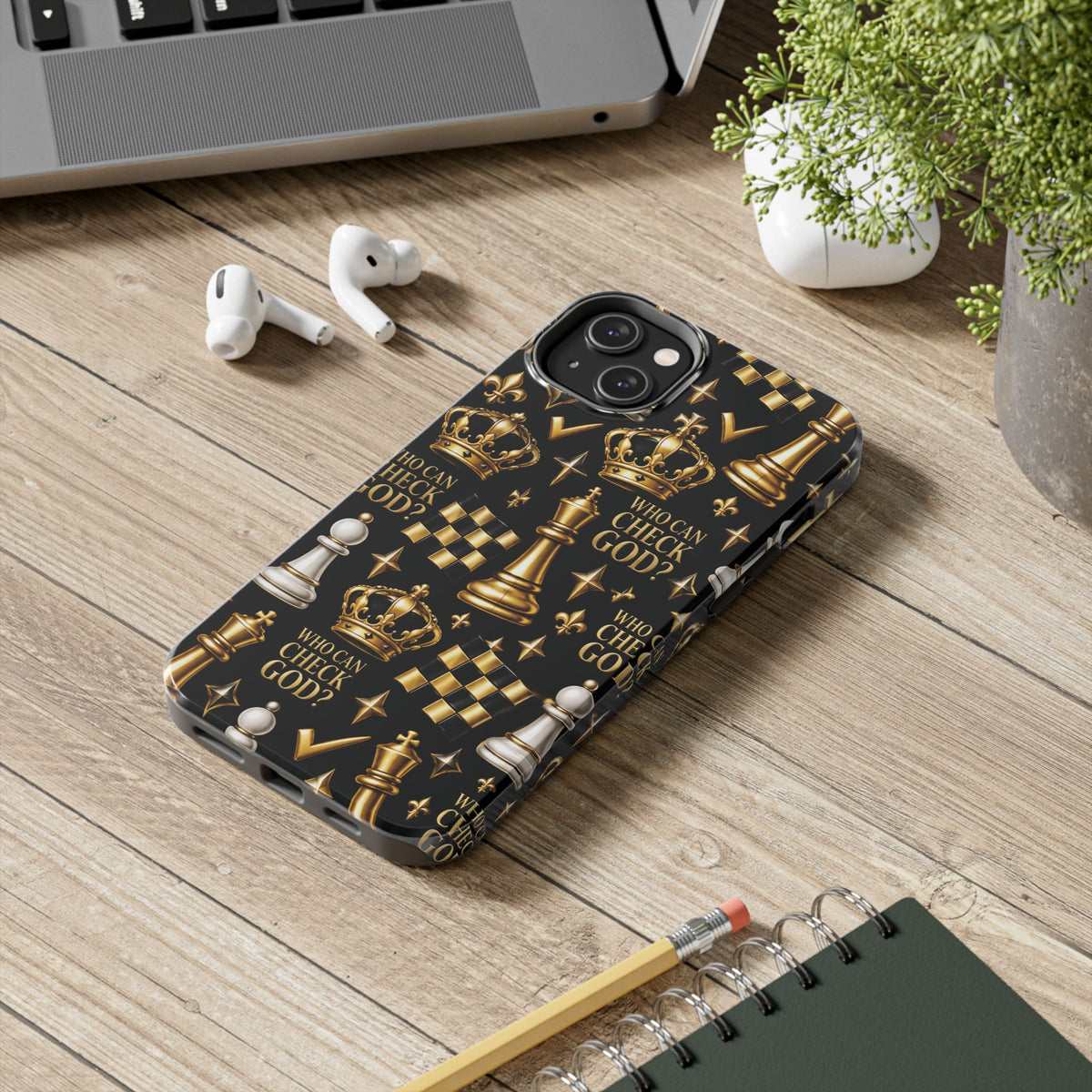 Who Can Check God? Faith Chess Tough Phone Case | Pray & Bloom