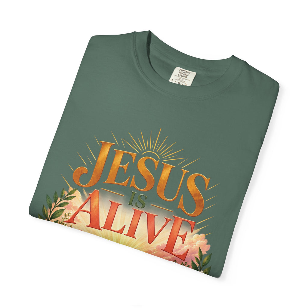 Jesus Is Alive Christian T-Shirt | Resurrection Faith Tee | Pray & Bloom
