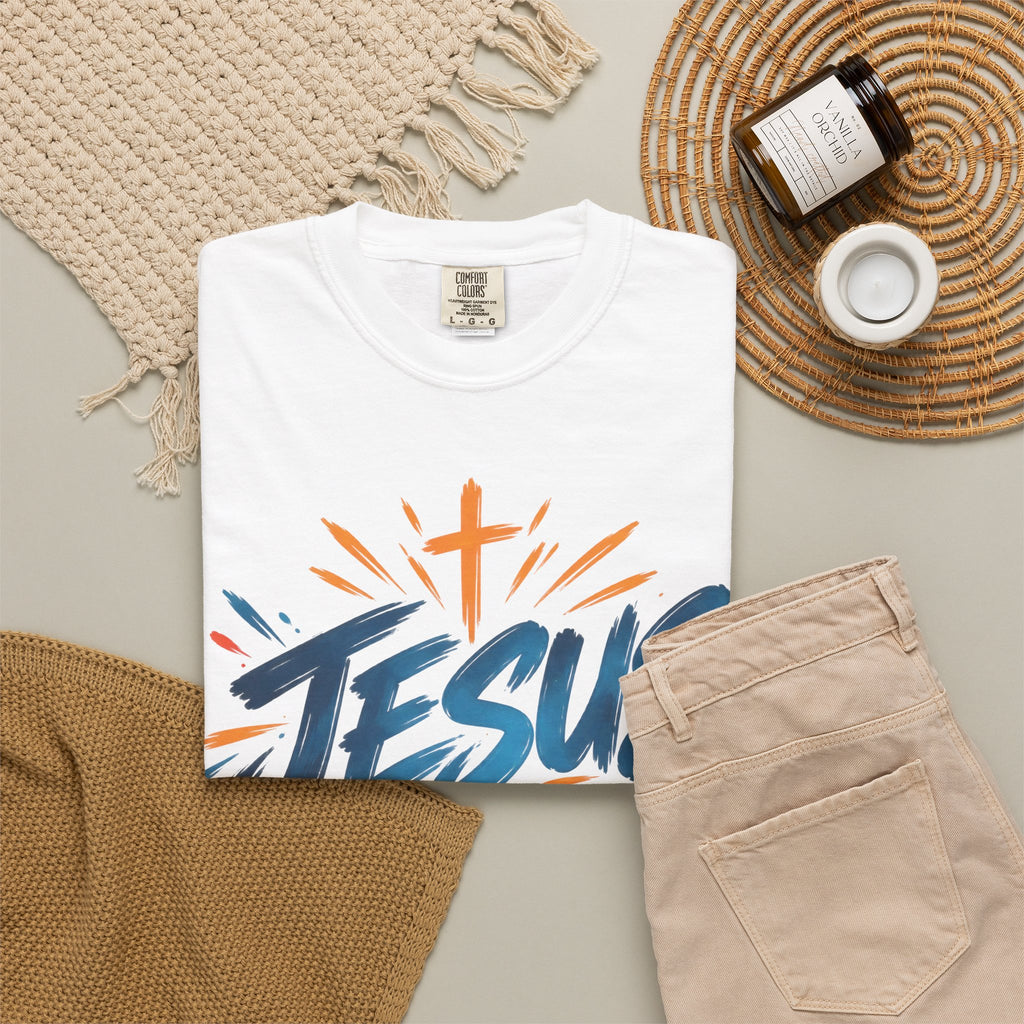 Jesus Fanatic Christian T-Shirt | Bold Colorful Faith Tee | Pray & Bloom